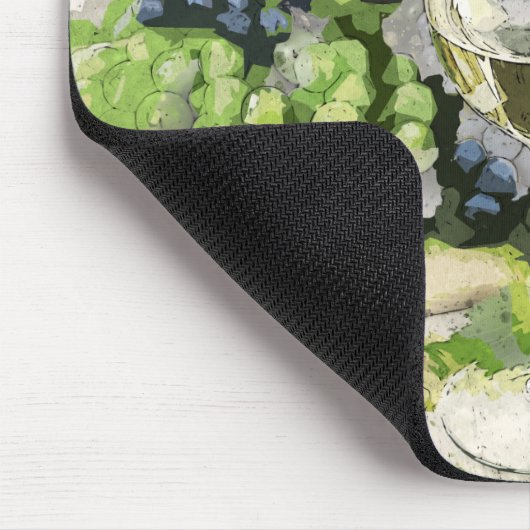 Behalt Ruhe und Trinken Wein Rustikale Szene Mousepad (Ecke)