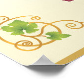 Behalt Ruhe und Trinken Weinkarte Einzigartiges Ar Poster (Ecke)