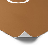 Behalt Ruhe und Trinkkaffee Poster (Ecke)