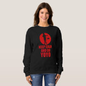 Behalt Ruhe und tu Yoyo Sweatshirt (Vorne ganz)