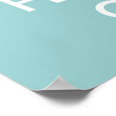 Behalt Ruhe und Ungestörtheit auf dem Plakat für Z (Ecke)