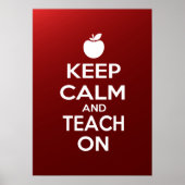 Behalt Ruhe und Unterricht auf Mem Poster (Vorne)