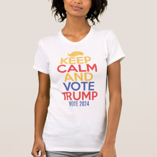Behalt Ruhe und unterstütze Trump 2024 Women's TSh T-Shirt