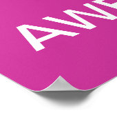 Behalt Ruhe und vergiss nicht, Phantastisch zu sei Poster (Ecke)