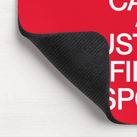 Behalt Ruhe und vertraue deinem ersten Ansprechpar Mousepad (Ecke)