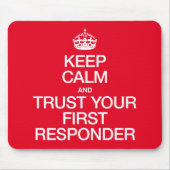 Behalt Ruhe und vertraue deinem ersten Ansprechpar Mousepad (Vorne)