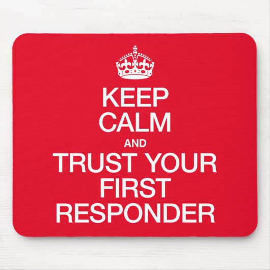 Behalt Ruhe und vertraue deinem ersten Ansprechpar Mousepad (Vorne)