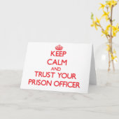 Behalt Ruhe und vertraue deinem Gefängnisdirektor Karte (Gelbe Blume)