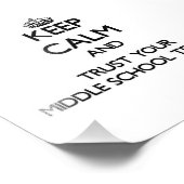 Behalt Ruhe und vertraue deinem Lehrer an der Mitt Fotodruck (Ecke)