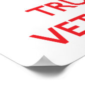 Behalt Ruhe und vertraue dem Tierarzt Poster (Ecke)