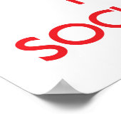 Behalt Ruhe und vertraue den Sozialwissenschaftler Poster (Ecke)