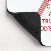 Behalt Ruhe und Vertrauen in Gottes Barmherzigkeit Mousepad (Ecke)