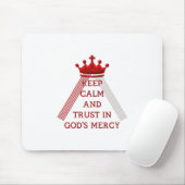 Behalt Ruhe und Vertrauen in Gottes Barmherzigkeit Mousepad (Mit Mouse)