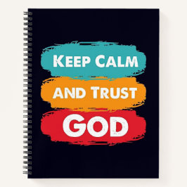 Behalt Ruhe und Vertrauenswürdigkeit Notizblock