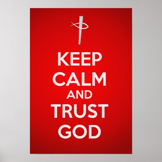 Behalt Ruhe und Vertrauenswürdigkeit Poster (Vorne)