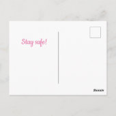 Behalt Ruhe und wasche dir die Hände! Stopp des Co Postkarte (Rückseite)