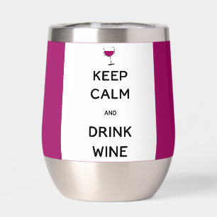 Behalt Ruhe und Wein trinken