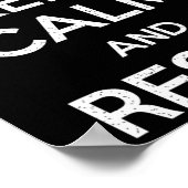 Behalt Ruhe und Widerstandskraft Trumps lustiges A Poster (Ecke)