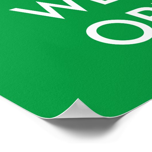 Behalt Ruhe und wir sind ein Plakat für offene Fen (Ecke)