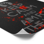 Behalt Ruhe und Ziel für den Kopf Poster (Ecke)