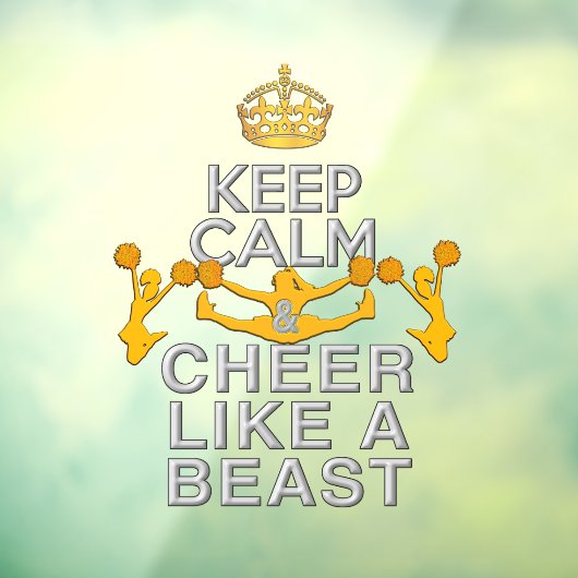 Behalt Ruhe wie ein Tier Fensteraufkleber (Blatt 3)