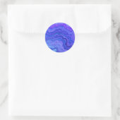 behalt ruhig blau runder aufkleber (Tasche)
