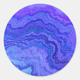 behalt ruhig blau runder aufkleber