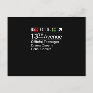 Behalt ruhig, dieser Teenager hat New Yorker Träum Postkarte