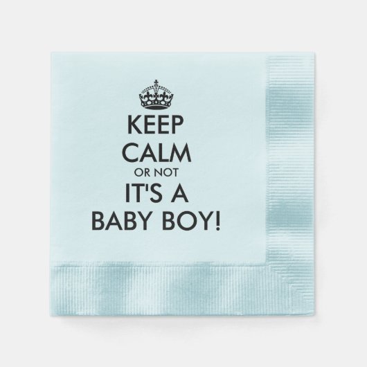 Behalt ruhig, es ist ein Baby-Kind-lustige Babydus Serviette (Vorderseite)