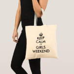 Behalt ruhig, es ist Mädchen Wochenende Leinwand T Tragetasche<br><div class="desc">Behalt ruhig,  es ist Mädchen Wochenende Leinwand Tasche. Anpassen mit benutzerdefiniertem Text. Moderne Typografie-Vorlage mit Krone.</div>