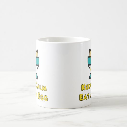 Behalt ruhig essen ein Ei Kaffeetasse (Mittel)