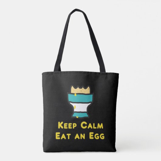 Behalt ruhig essen ein Ei Tasche (Rückseite)