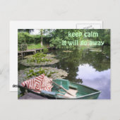 Behalt ruhig, humerisch postkarte (Vorne/Hinten)