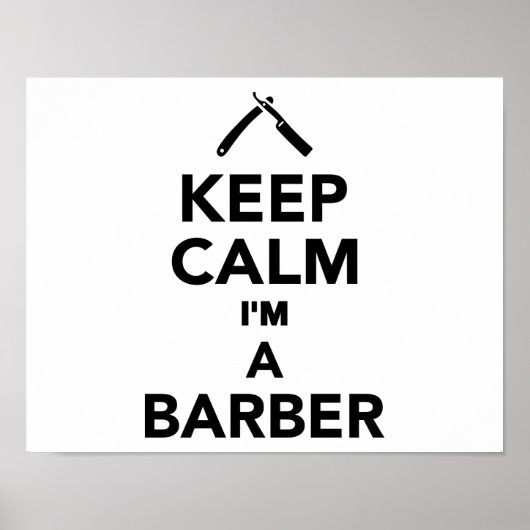 Behalt ruhig, ich bin Barber Poster (Vorne)