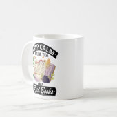 Behalt ruhig trinken Tee und lese Bücher Kaffeetasse (Vorderseite Links)
