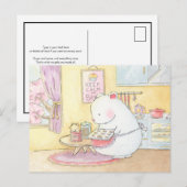 Behalt ruhig und backen Eisbärenbär, sonnige Wasse Postkarte (Vorne/Hinten)