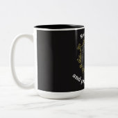 Behalt ruhig.. und bete wie verrückt!Mit einem Gol Zweifarbige Tasse (Links)