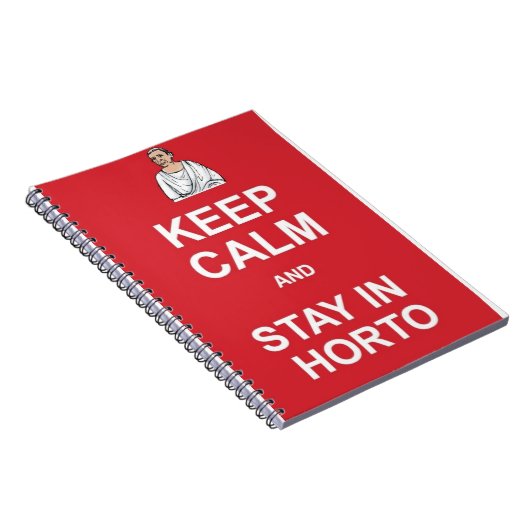 Behalt ruhig und bleibe in Horto Notizblock (Rechte Seite)