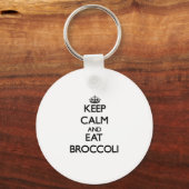 Behalt ruhig und esse Broccoli Schlüsselanhänger (Vorderseite)