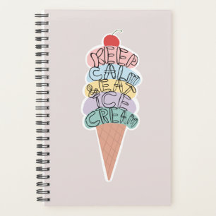 Behalt ruhig und esse Eis Planer