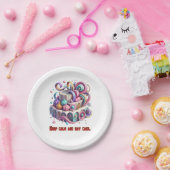 Behalt ruhig und esse Kuchen Pappteller (Party)