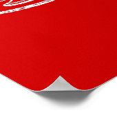 Behalt ruhig und esse Kuchen Poster (Ecke)