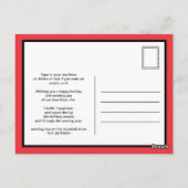 Behalt ruhig und fröhlich Weihnachten Postkarte (Rückseite)