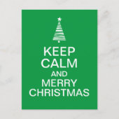 Behalt ruhig und fröhlich Weihnachten Postkarte (Vorderseite)