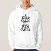 Behalt ruhig und geh zum Ren Faire Hoodie (Vorderseite)