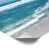 Behalt ruhig und gehe zum Strand Poster (Ecke)