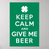Behalt ruhig und gib mir Bier Poster (Vorne)