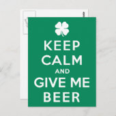 Behalt ruhig und gib mir Bier Postkarte (Vorne/Hinten)