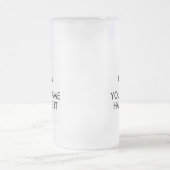 Behalt ruhig und lass es mattierte Bierglas-Tasse Mattglas Bierglas (Mittel)