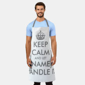 Behalt ruhig und lass es mit der weißen und grauen schürze (Getragen)